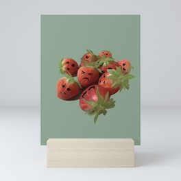 emotional strawberries Mini Art Print