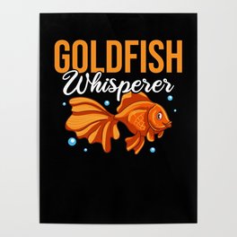 Goldfish Oranda Tank Food Bowl Aquarium Poster