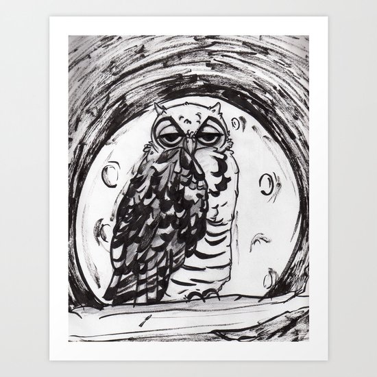 Night Owl v.1 Art Print
