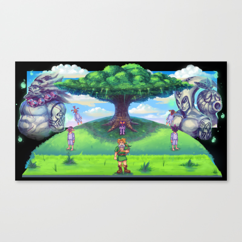 Majoras Mask Diorama Painting Canvas Print By Siga4bdn Society6