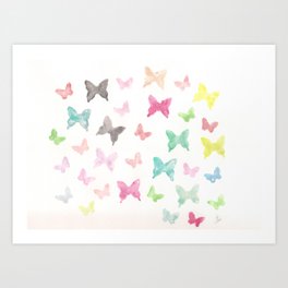 I feel the butterflies in my belly.. they flutter Art Print