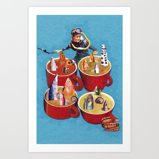 Fish Soup Art Print
