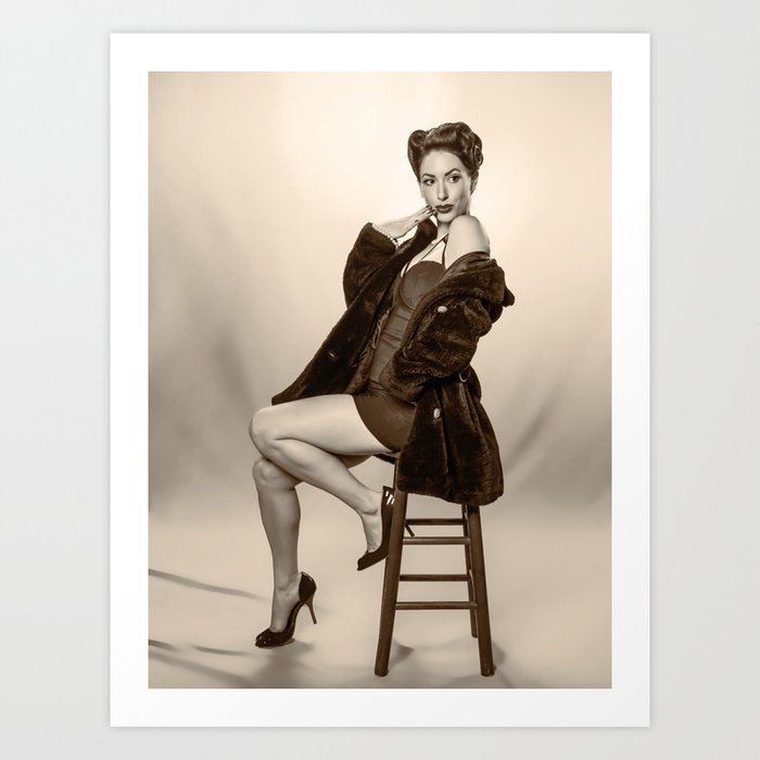Show A Little Shoulder The Playful Pinup Vintage Pin Up Girl