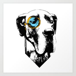Eleven: Great Dane with a Monocle Art Print