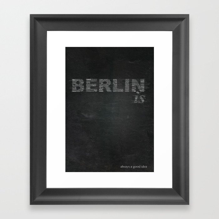 BERLIN is Framed Art Print