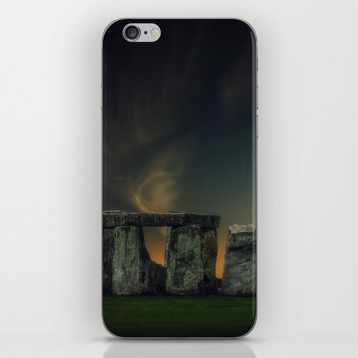 Great Britain Photography - Stonehenge Under The Dark Night iPhone Skin