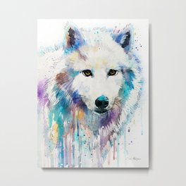 Arctic Wolf Metal Print