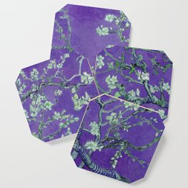 Vincent van Gogh "Almond Blossoms" (edited purple) Coaster