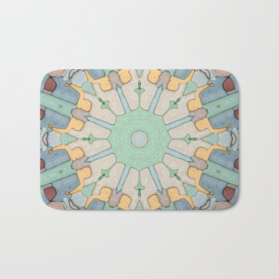 Earth Tones Mandala Bath Mat