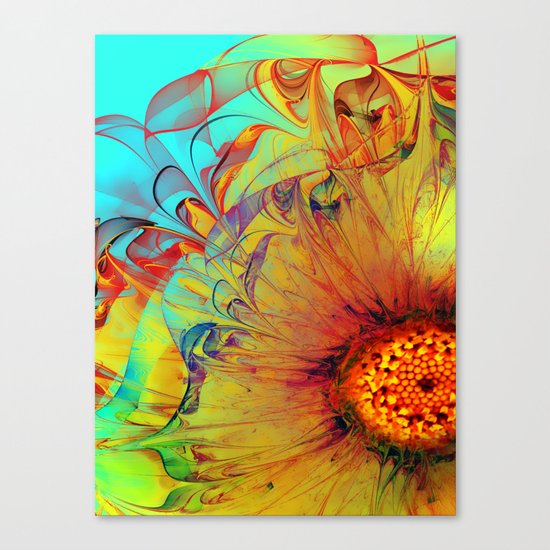 Sunflower Abstract Canvas Print