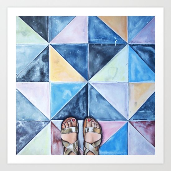 Art Beneath Our Feet - Mykonos Art Print