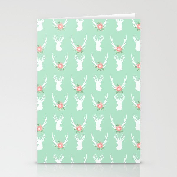 Deer Antlers Deer Head Silhouette Cute Modern Minimal Nature