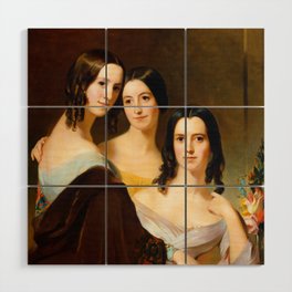 The Coleman Sisters, 1844 by Thomas Sully Wood Wall Art