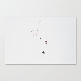Ski Line Canvas Print
