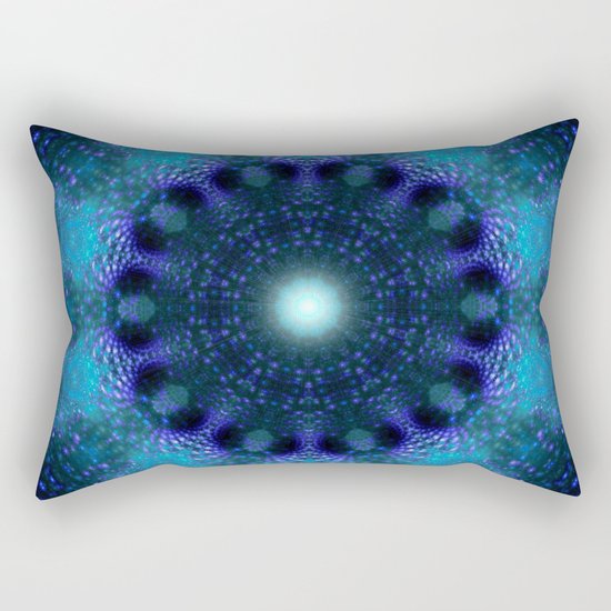 Star Factory (blue) Rectangular Pillow