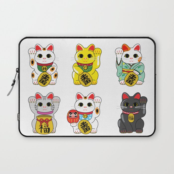 Lucky Cat / Maneki Neko Laptop Sleeve