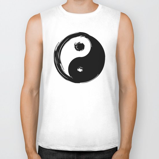 Yin Yang Symbol Biker Tank