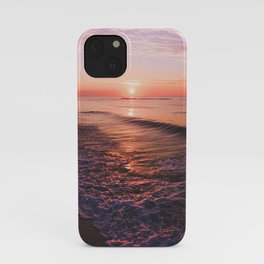 purple ocean sunset iPhone Case