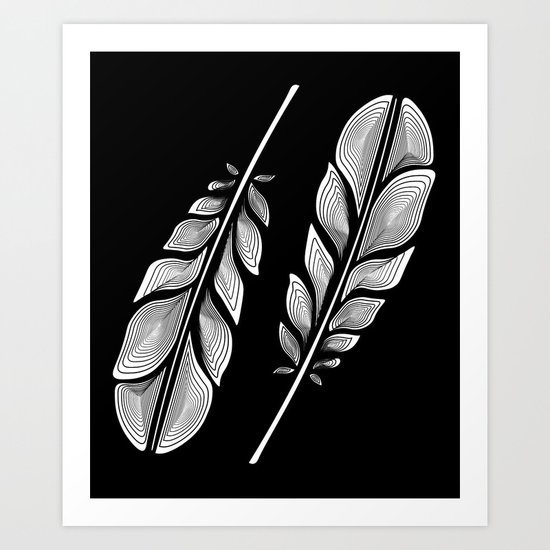 Feathers Art Print