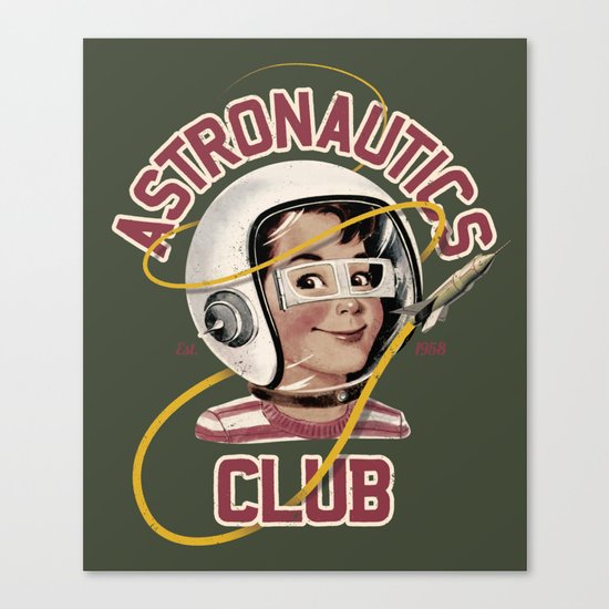 Astro Club (green) Canvas Print
