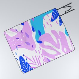 Abstract Jungle Leaves Picnic Blanket