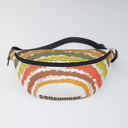 Retro Colored Rainbow, Colorful Art, 60s Colors  Fanny Pack