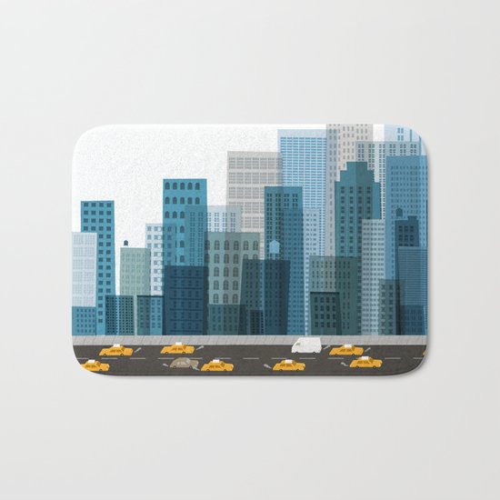 Cityscape Bath Mat