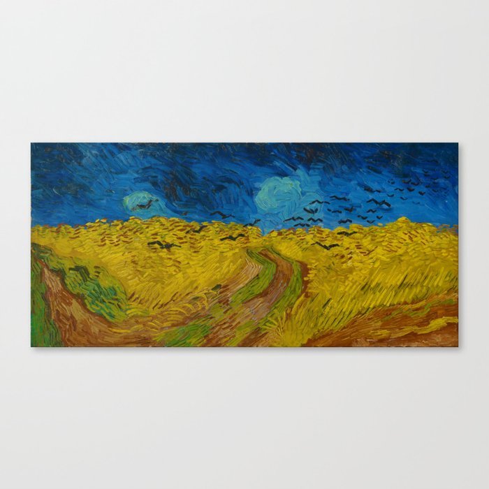 Wheat Field With Crows Painting Canvas Print