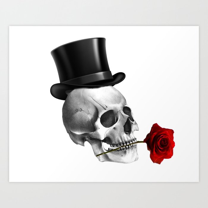 skull lover Art Print