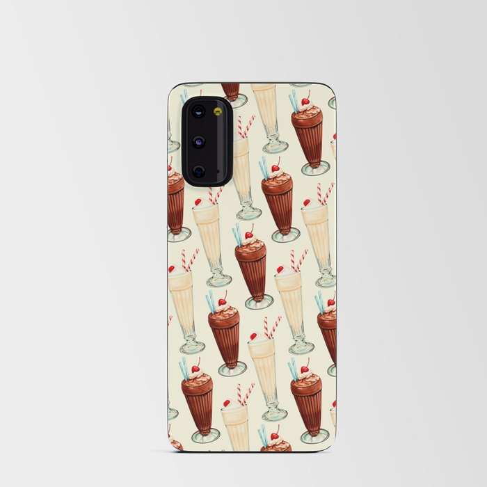 Milkshake Pattern - Cream Android Card Case