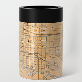 1915 Vintage Map of London, Ontario, Canada Can Cooler