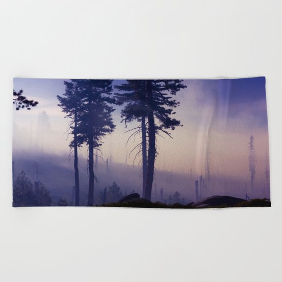 Purple Rain Beach Towel