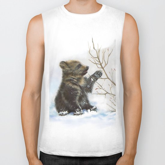 bear cub Biker Tank