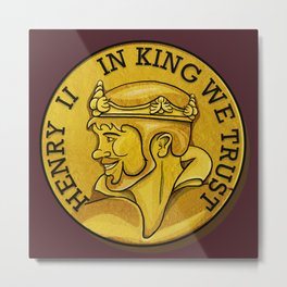 In King We Trust Metal Print | Painting, Illustration, People, Digital, Funny 