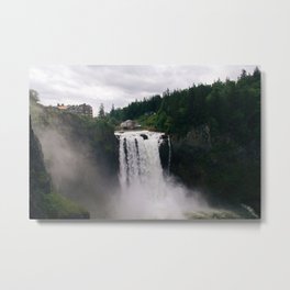 Twin Peaks - Snoqualmie Falls Metal Print | Snowqualmie, Nature, Landscape, Photo, Dark, Digital, Twinpeaks, Falls 