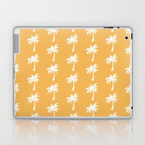 Palm tree pattern - yellow Laptop & iPad Skin