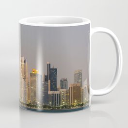 Abu Dhabi Seascape with skyscrapers in the background at evening Coffee Mug