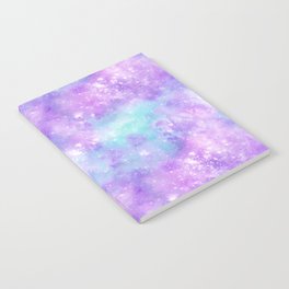 Purple Blue Galaxy Painting Notebook
