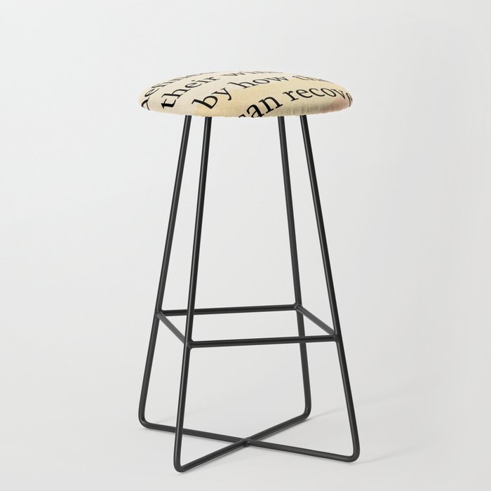 Quotes Home Art I really think a champion is defined Bar Stool
