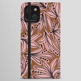 Lily Flower Pattern #1 iPhone Wallet Case