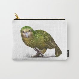 Kakapo parrot scientific illustration art print Carry-All Pouch