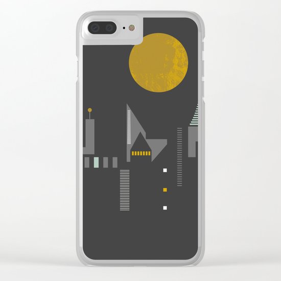 City scape Clear iPhone Case