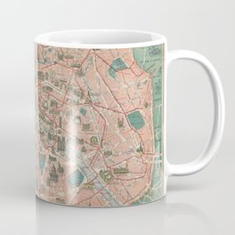 Vintage Paris Map France Mug