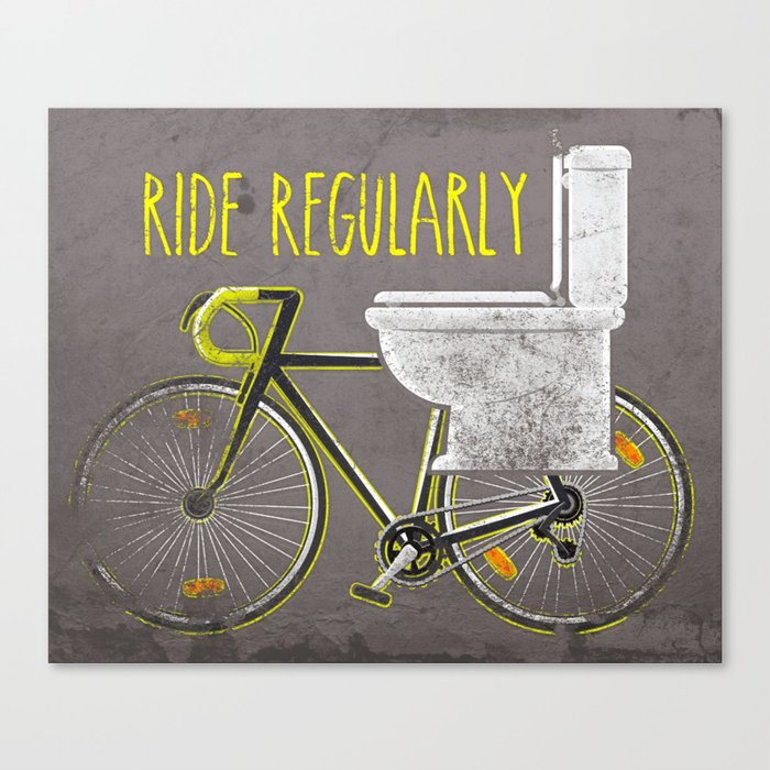 Ride Regularly Canvas Print