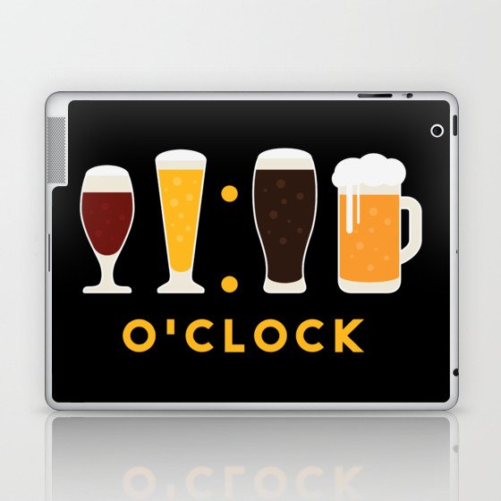 Beer O'clock Funny Laptop & iPad Skin