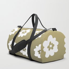 Gradient and whimsical line drawing blossom pattern 8 Duffle Bag