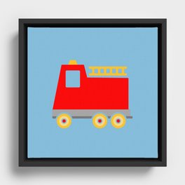 Fire Superhero Framed Canvas