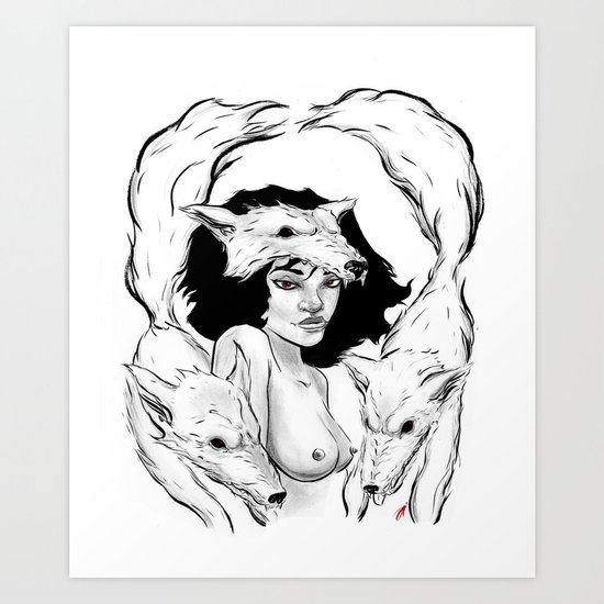 Raised by Wolves Art Print