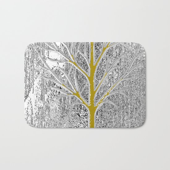 Let it snow! Tree in a beautiful winter snowy day Bath Mat