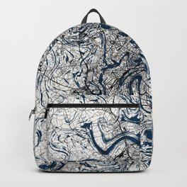 Brussels, Belgium - Aesthetic Map Design Backpack